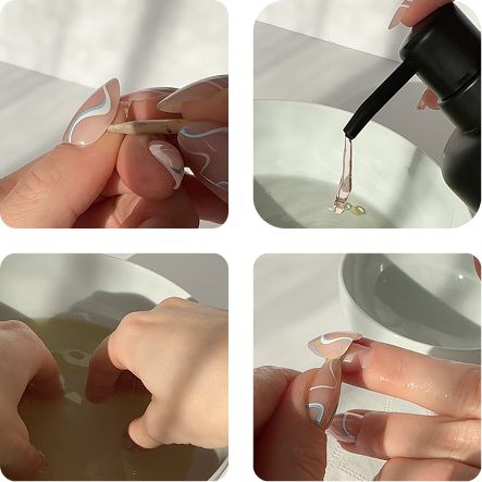 jak zdjąć paznokcie press on