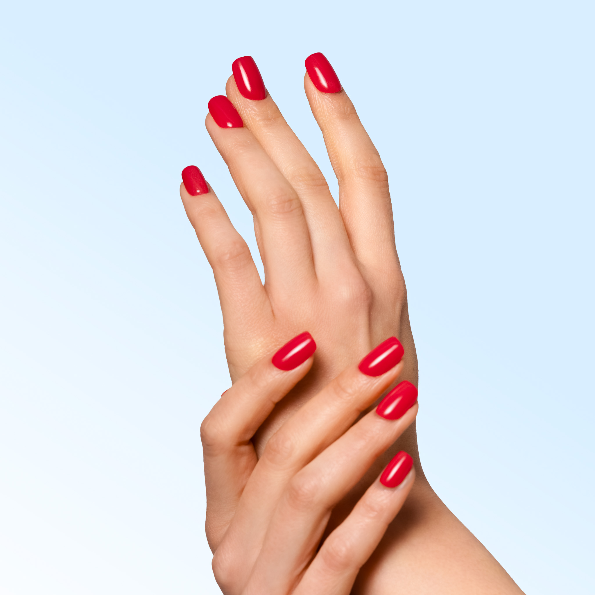 saftige rote Nägel press on2